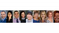 Headshots of nine faculty and alumni FAAN inductees.
